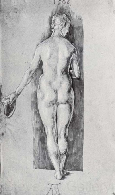 Albrecht Durer Nude Seen From Behind